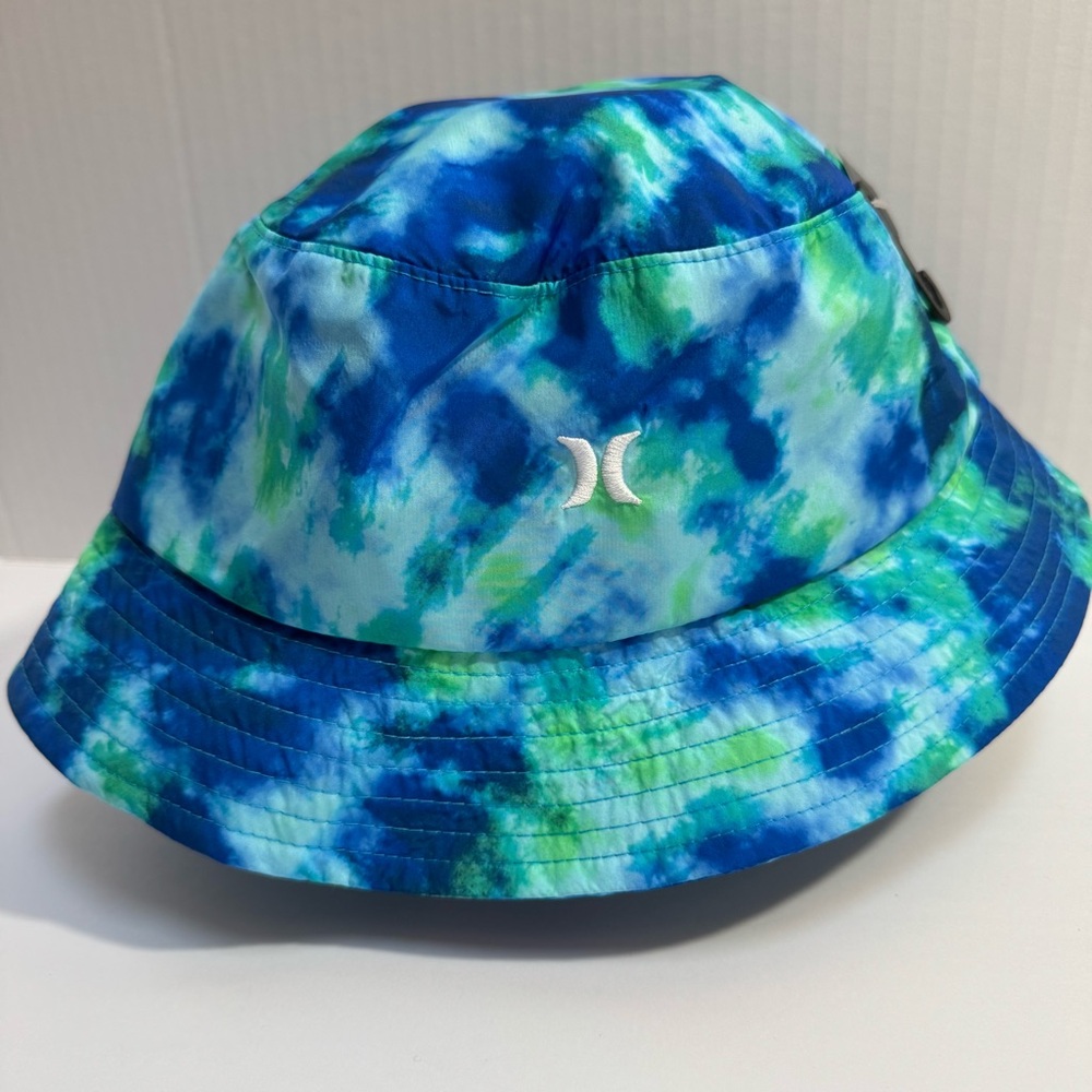Hurley Blue & Green Tie-dye Bucket Hat New
